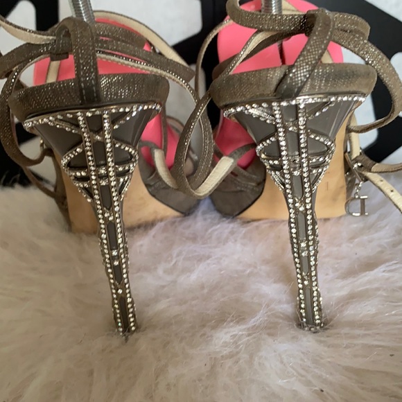 Christian Dior Ankle Wrap Heels - Picture 1 of 16